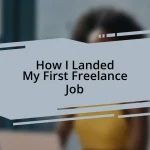 How I Landed My First Freelance Job