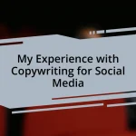 My Experience with Copywriting for Social Media