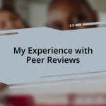 My Experience with Peer Reviews