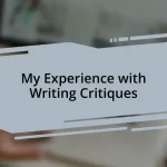 My Experience with Writing Critiques