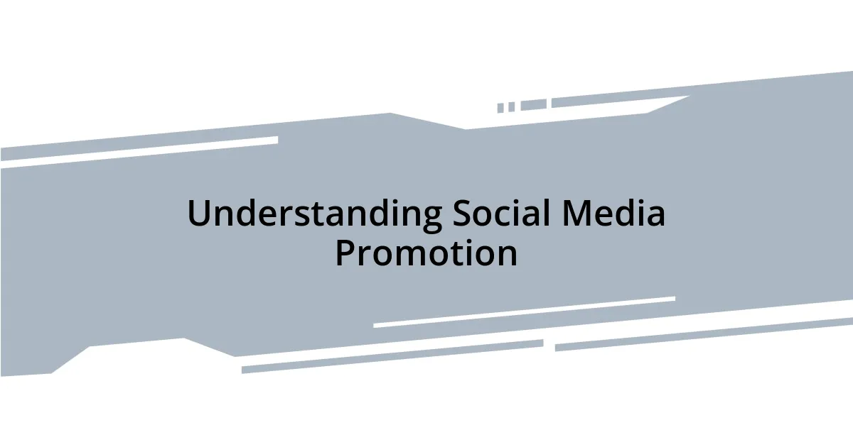 Understanding Social Media Promotion